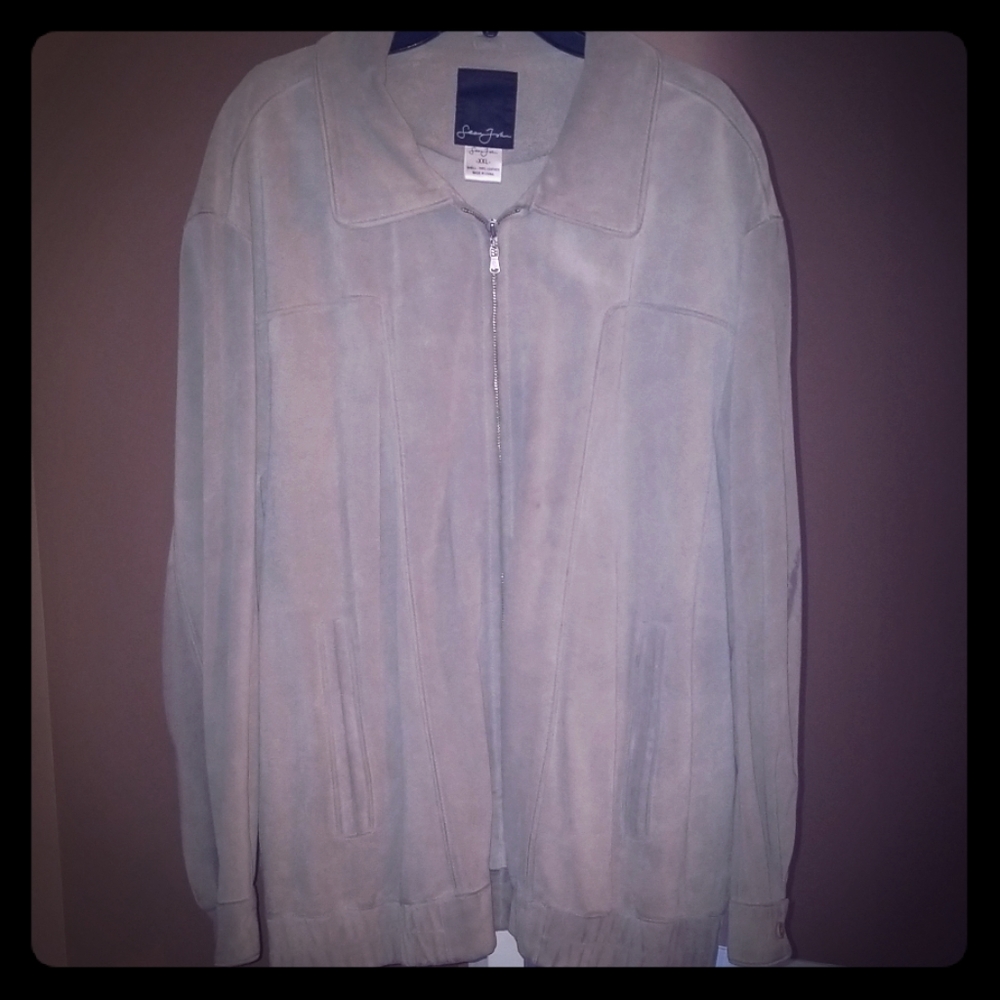 Sean Jean Vintage Seude Bomber Jacket